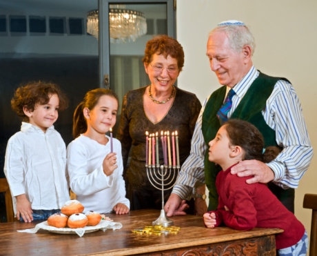 Lighting the hanukkiah is a central part of any Hanukkah celebration.